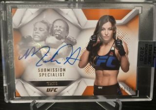 Miesha Tate Ufc 2020 Topps Striking Signatures Submission Specialist Auto /50