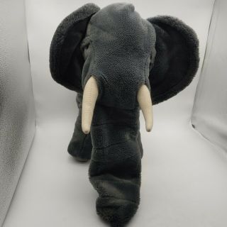 Folkmanis Gray Elephant Puppet 23 " Full Body Plush W 13 " Movable Trunk
