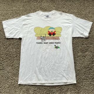 Vintage 1997 South Park Comedy Central Cartman Cheesy Poofs T Shirt Size Xl