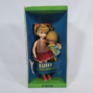 Vintage Buffy & Mrs.  Beasley Tutti Doll Mattel Nrfb 1967 Family Affair 3577