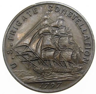 U.  S.  Frigate Constellation Medal Made From Parts Of The Constellation U.  S.  Navy