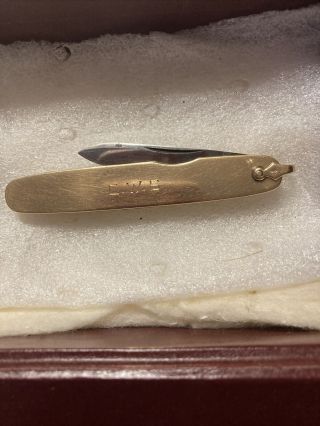 Antique 14k Gold Ixl George Wostenholm Sheffield Pocket Knife,  Vintage,
