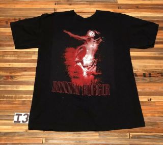Vintage Mens Large 2001 00s Dimmu Borgir T - Shirt Rare Death Metal Vtg I3