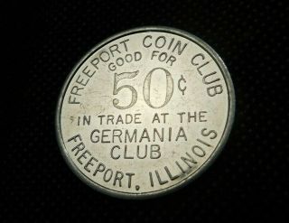 1976 Freeport Coin Club Good For 50 Cents In Trade Token E2304uxx