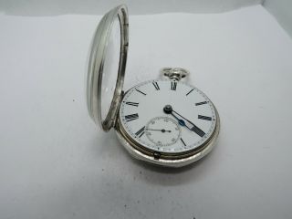 1872 jewelled Fusee J.  W.  Benson pocket watch solid silver g.  c,  serviced 3