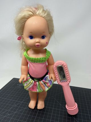 Vintage Mattel 1988 Lil Miss Makeup 13 " Doll Heart W/ Brush