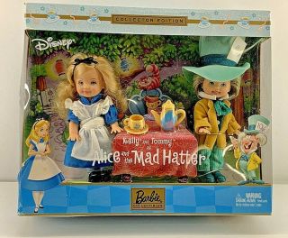Mattel 2002 Kelly & Tommy As Alice In Wonderland & The Mad Hatter Collectors Ed