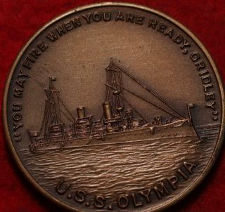Uncirculated 1898 U.  S.  S.  Olympia Medal