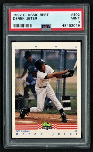 1992 Classic Best Derek Jeter 402 Rookie Yankees Hof Psa 9 Slab