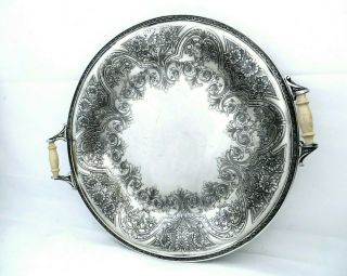 1920 Wilcox Sp Co.  Paisley Deco Sandwich Cookie Pastry Plate And Waste Bowl