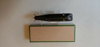 Creek Classic Darter Style Lure; Wooden,  Glass Eyes,  Older Than Vintage 3