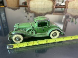 Arcade Kenton Hubley Antique Cast Iron Coupe Car Toy 6.  5” All