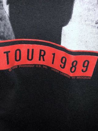 Vintage The Rolling Stones Steelwheels 1989 North American Tour T - shirt Shirt 3