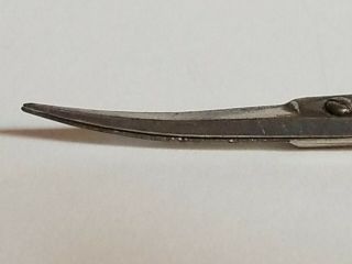 Antique Ornate Sterling Silver Sewing Crafting Scissors 4 3/4 