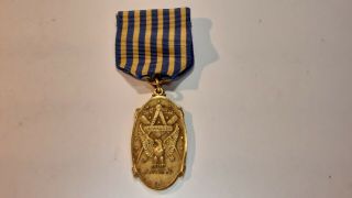 Vintage Masonic National Sojourners Lodge Temple Member Award Medal