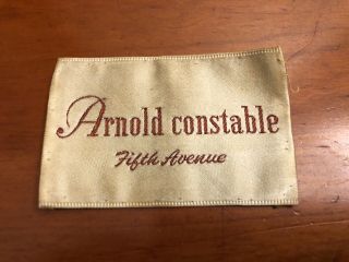 Vintage Arnold Constable Fifth Avenue Label Tag Only