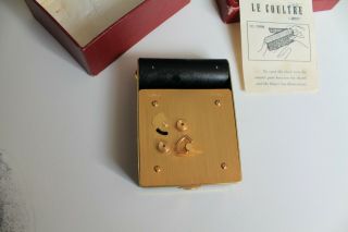 Vintage antique LeCoultre 8 day travel alarm clock 3