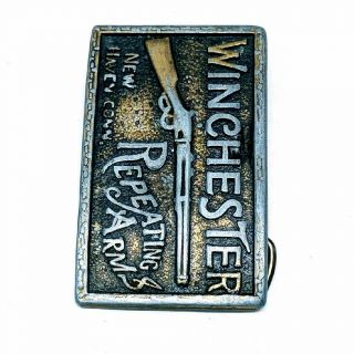 Vintage Winchester Repeating Arms Haven Connecticut Belt Buckle 3210 2