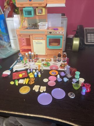 Vintage 1991 Meritus Barbie Kitchen With Lights And Sounds Read Info