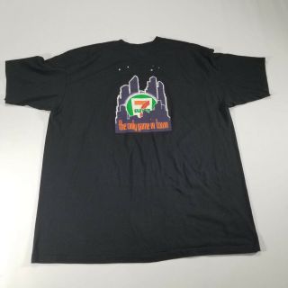 Vtg 90s 7/11 7 Eleven " The Only Game In Town " Graphic T Shirt Xxl Hanes 5050 Usa