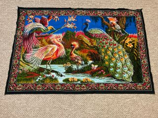 Vintage Peacock Large Tapestry