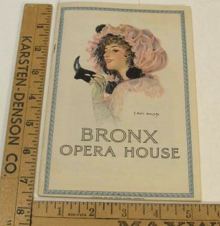 Antique Vintage 1924 Bronx Opera House Program George Gershwin Desilva Musical