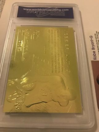 2 X KOBE BRYANT ROOKIE CARDS 1996 - 97 HOOPS 281 & FLEER GOLD PURPLE SIGNATURE 3