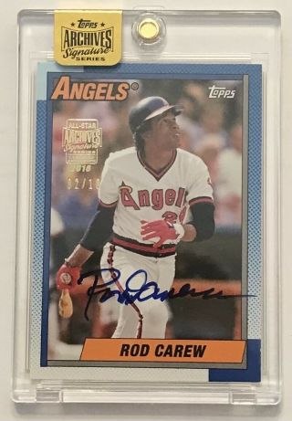 Rod Carew 2016 Topps Archives Signature Series Auto Angels /10