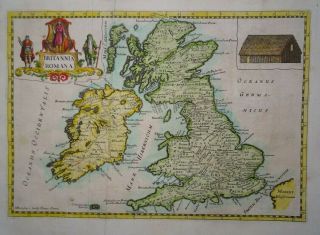 Antique Map Of Roman Britain By Robert Morden 1715