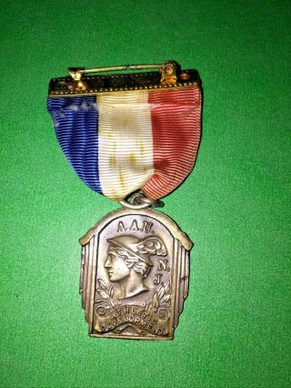 Amateur Athletic Union Sterling Medal Aau Girls 10 Under 25 Yd Butter 1959