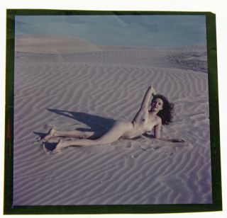 Bunny Yeager 1960s Camera Color Transparency Laura Taylor Padre Island Texas Fab 2
