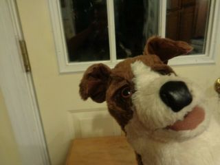 RARE AUTHENTIC PLUSH DOLL FIGURE FOLKMANIS JACK RUSSELL TERRIER HAND PUPPET TOY 3