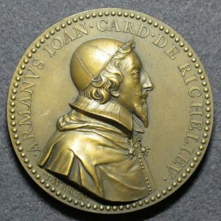 French Renaissance Medal Cardinal Richelieu By Jean Warin (1631)