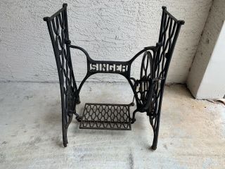 Antique Cast Iron Singer Sewing Machine Treadle Stand / Repurpose