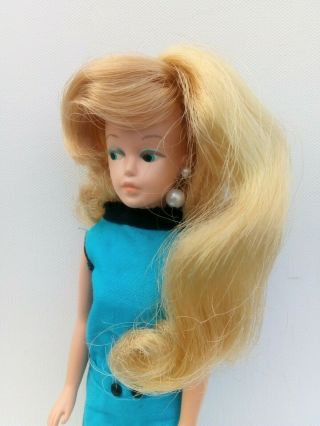 Vintage 1960s American Character Tressy Doll Blonde Good News Dress