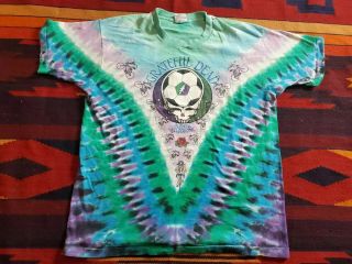 Vintage Grateful Dead Tee Shirt Olympic Velodrome Los Angeles 1990 Size Xlarge