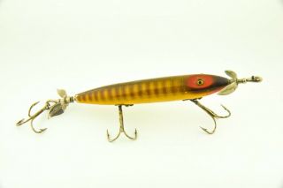 Vintage Heddon Natural Scale 130 Torpedo Minnow Antique Fishing Lure Ed8