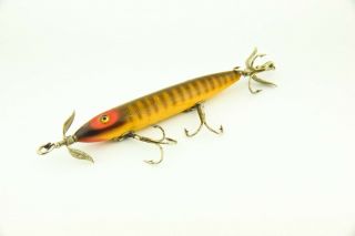 Vintage Heddon Natural Scale 130 Torpedo Minnow Antique Fishing Lure ED8 2