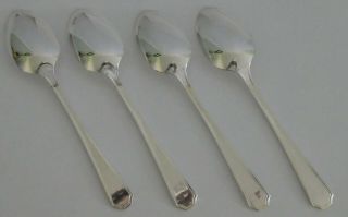 Oneida Silversmiths Clairhill FAIRHILL Silver Plate Oval Soup Spoons Set of 4 2