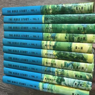 The Bible Story Complete Hardcover Book Set Volumes 1 - 10 By Arthur S.  Maxwell