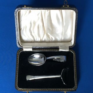 Boxed Hallmarked 1939 Silver Baby 
