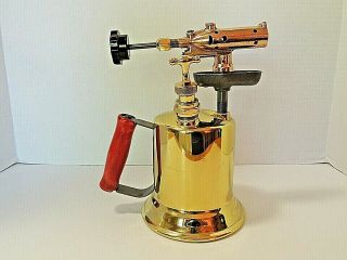 Vintage Antique Clayton & Lambert Brass Welding Soldering Blow Torch,  Ex,