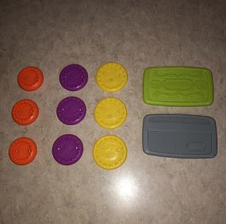 Little Tikes Cash Register Replacement 9 Plastic Coins,  $10 Bill & Credit Card