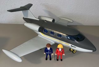 Playmobil City Life Set 5619 Private Jet Plane W/pilot & Passenger Airplane