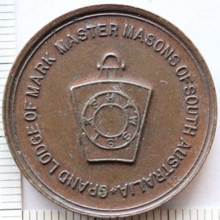 Grand Lodge Mark Master Masons Of South Australia Token Medal (sh5/15)