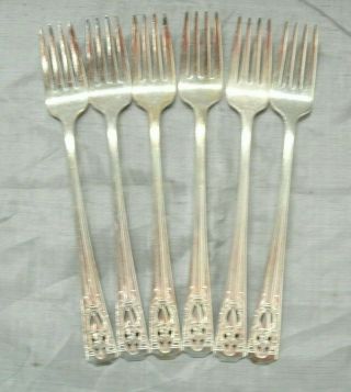 Wallace Silverplate Harmony House Classic Filigree 6 - 7 5/8 " Dinner Forks Place