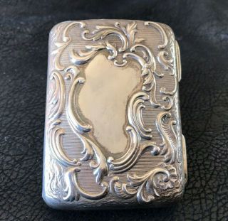 Gorham 1888 Sterling Silver Cigarette Pocket Case Box Repousse 68g