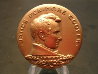 James Fenimore Cooper Nyu Hall Of Fame Bronze Medal - Medallic Art Company
