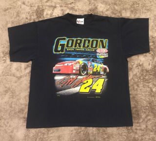 Vintage 1998 Jeff Gordon T Shirt Sz Men’s Xl Nascar Jg Motorsports Inc Dupont 24