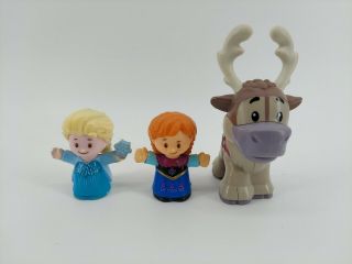 Fisher Price Little People Disney Frozen 3 Figures Anna Elsa Sven
